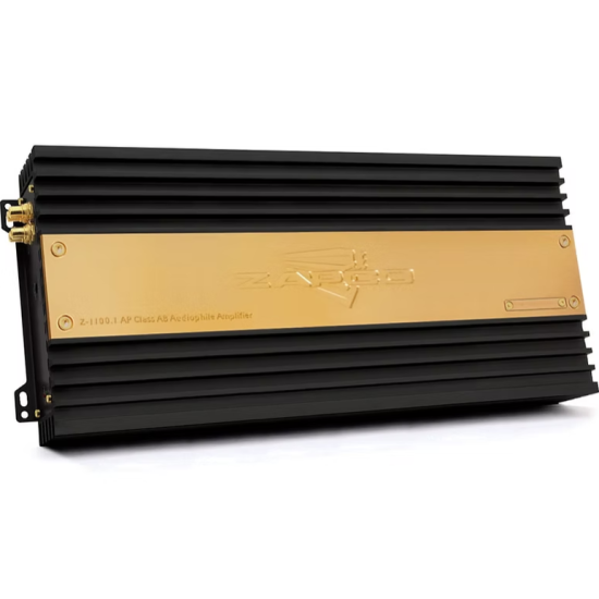 ZAPCO Z-1100.1 AP Monofoniczny wzmacniacz klasy AB klasy audiofilskiej Audiofilski monofoniczny wzmacniacz klasy A/AB, moc przy 4Ω: 1 x 1000 W